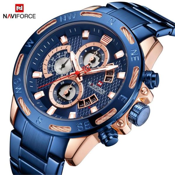 wristwatches naviforce men watches waterproof sport wristwatch chronograph quartz military stainless steel relogio masculin, Slivery;brown
wristwatches naviforce men watches waterproof sport wristwatch chronograph quartz military stainless steel relogio masculin, Slivery;brown