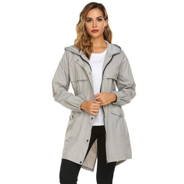 women's trench coats zipper up drawstring hooded rain coat long jacket women autumn sleeve casual streetwear outerwear, Tan;black
women's trench coats zipper up drawstring hooded rain coat long jacket women autumn sleeve casual streetwear outerwear, Tan;black