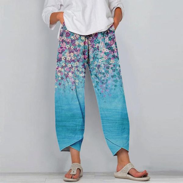 women's pants & capris women boho beach casual flowers print elastic waist pocket wide leg loose trousers long, Black;white
women's pants & capris women boho beach casual flowers print elastic waist pocket wide leg loose trousers long, Black;white