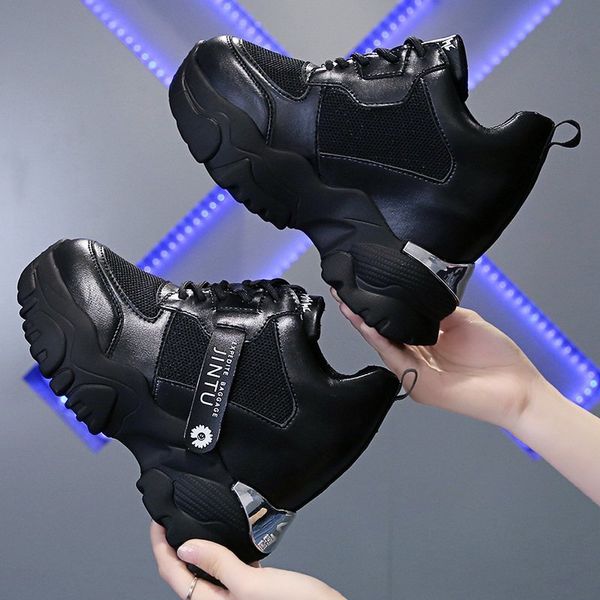 Hidden Heels Platform Sneakers Women Breathable Air Mesh Wedge Leather Shoes Woman New Spring Casual Shoes Zapatos De Mujer, Black a
Hidden Heels Platform Sneakers Women Breathable Air Mesh Wedge Leather Shoes Woman New Spring Casual Shoes Zapatos De Mujer, Black a