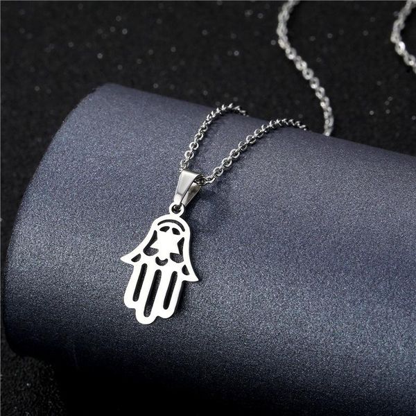 pendant necklaces small stainless steel three-dimensional lucky buddha gesture palm shape necklace woman mother gift wedding jewelry, Silver
pendant necklaces small stainless steel three-dimensional lucky buddha gesture palm shape necklace woman mother gift wedding jewelry, Silver