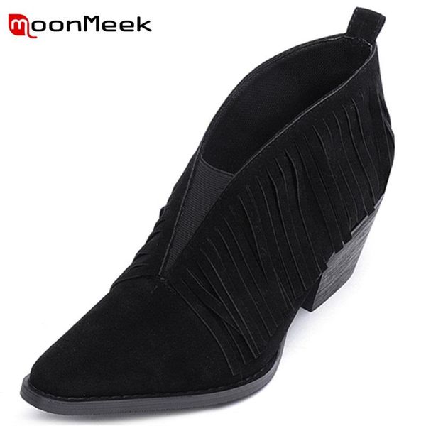 boots moonmeek 2022 kid suede fringe ankle fashion simple women winter casual hand made modern shoes comfortable, Black
boots moonmeek 2022 kid suede fringe ankle fashion simple women winter casual hand made modern shoes comfortable, Black