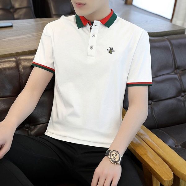summer new short sleeve t-shirt wear 95 cotton young business polo shirt short sleeve men's t-shirt, White;black
summer new short sleeve t-shirt wear 95 cotton young business polo shirt short sleeve men's t-shirt, White;black