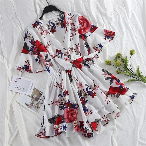 women's jumpsuits & rompers summer tie bow v-neck chiffon playsuits women floral print female short sleeve casual wide leg bodysuit ab1, Black;white
women's jumpsuits & rompers summer tie bow v-neck chiffon playsuits women floral print female short sleeve casual wide leg bodysuit ab1, Black;white