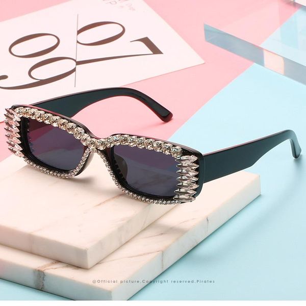 fashion uv400 sunglasses luxury rectangular frame diamond rhinestone women retro outdoor travel sun glasses, White;black
fashion uv400 sunglasses luxury rectangular frame diamond rhinestone women retro outdoor travel sun glasses, White;black