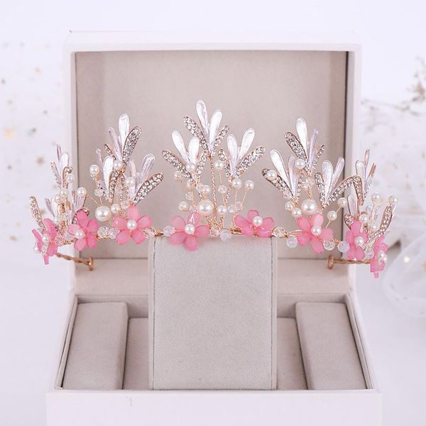 hair clips & barrettes handmade sweet pink flower tiara crowns branch bridal wedding diadema tiaras decoration accessories ml, Golden;silver
hair clips & barrettes handmade sweet pink flower tiara crowns branch bridal wedding diadema tiaras decoration accessories ml, Golden;silver