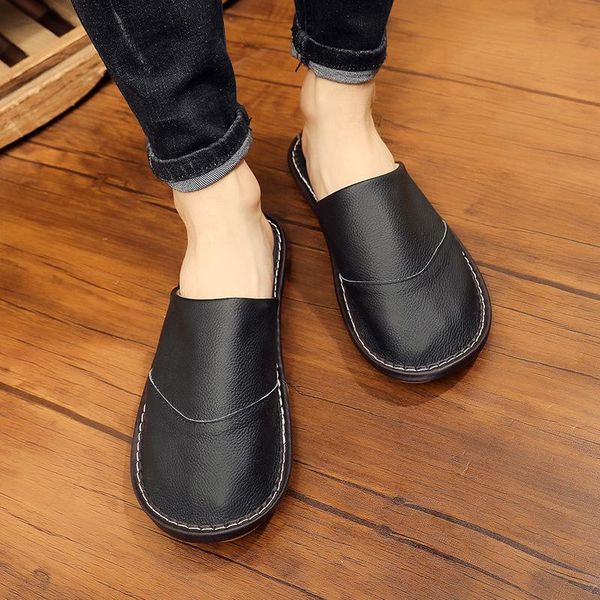 slippers european style winter warm interior leather home black mens indoor tendon bottom charm flip flops
slippers european style winter warm interior leather home black mens indoor tendon bottom charm flip flops