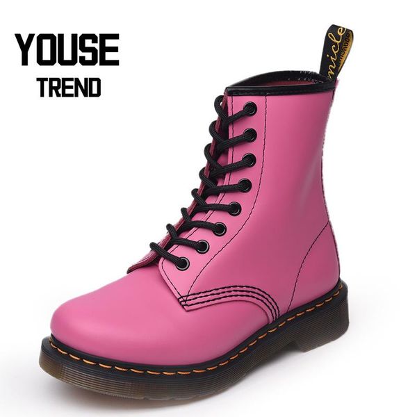 boots genuine leather women winter 8 holes pink hard fashion british style flat bottom motorcycle, Black
boots genuine leather women winter 8 holes pink hard fashion british style flat bottom motorcycle, Black