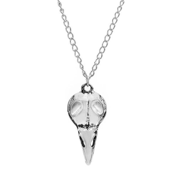fashion norse vikings jewelry chain emo raven skull pendant necklace collier sautoir long animal necklaces for women, Silver
fashion norse vikings jewelry chain emo raven skull pendant necklace collier sautoir long animal necklaces for women, Silver