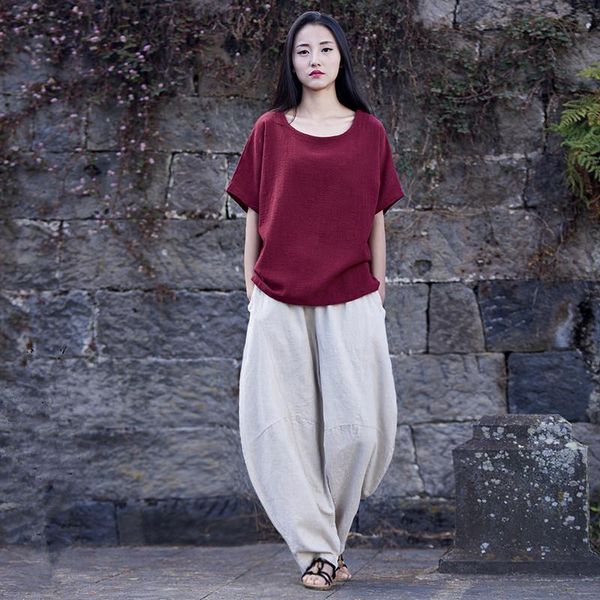 women's pants & capris linen cool wide leg cotton female lantern casual baggy sitting all-match trousers 2021 spring summer loose, Black;white
women's pants & capris linen cool wide leg cotton female lantern casual baggy sitting all-match trousers 2021 spring summer loose, Black;white
