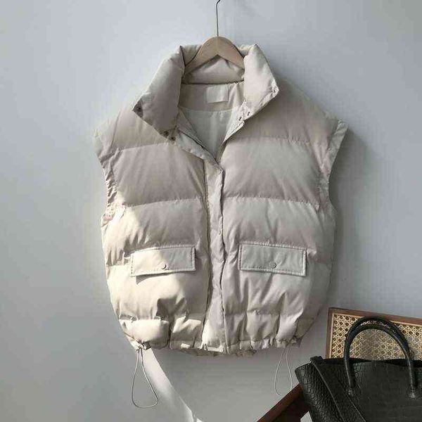 arrival autumn winter women vest cotton-padded short waistcoat plus size sleeveless outwear female casual parka mujer 211130, Black;white
arrival autumn winter women vest cotton-padded short waistcoat plus size sleeveless outwear female casual parka mujer 211130, Black;white