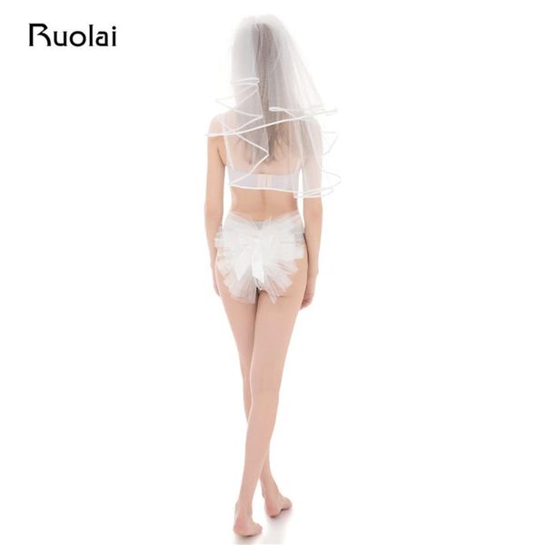 bridal veils booty veil set bikini ivory/white single lady party wear tulle beach wedding feather fv50, Black
bridal veils booty veil set bikini ivory/white single lady party wear tulle beach wedding feather fv50, Black