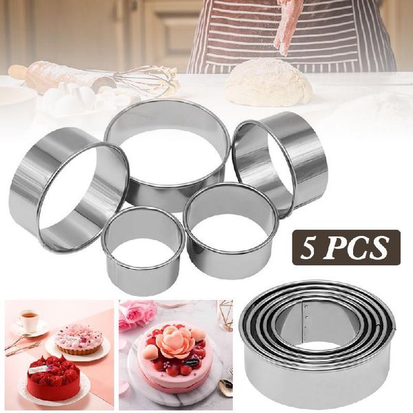 baking moulds 5pcs cookie cutter mold set stainless steel circle round shape biscuit cake fondant mould kitchen diy pastry tools
baking moulds 5pcs cookie cutter mold set stainless steel circle round shape biscuit cake fondant mould kitchen diy pastry tools