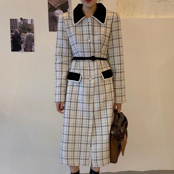 women's wool & blends women winter velet long sleeve midi woolen coat fashion casual single breasted twist overcoat femme outerwear loo, Black
women's wool & blends women winter velet long sleeve midi woolen coat fashion casual single breasted twist overcoat femme outerwear loo, Black