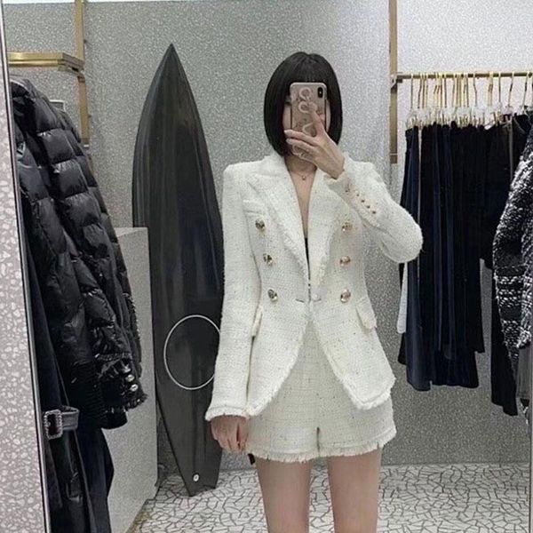 women's tracksuits sets ladies white tweed jacket + shorts two-piece suits autumn light luxury, Gray
women's tracksuits sets ladies white tweed jacket + shorts two-piece suits autumn light luxury, Gray