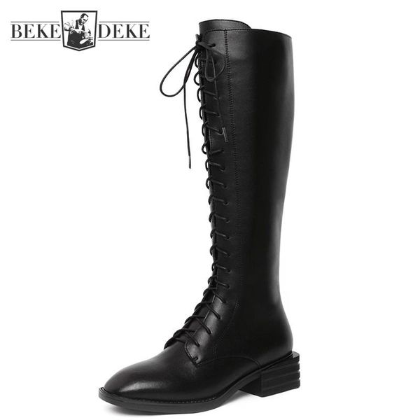 boots women genuine leather riding equestrian lace-up round toe gothic winter long fashion female black motorcycle shoes
boots women genuine leather riding equestrian lace-up round toe gothic winter long fashion female black motorcycle shoes