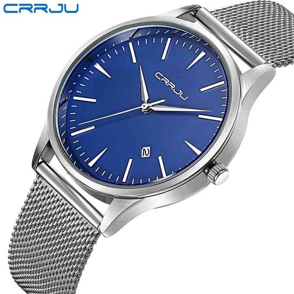 crrju calander business man watches stainless steel mesh strap round fashion sport quartz wristwatches for men relogio masculino 210517, Slivery;brown
crrju calander business man watches stainless steel mesh strap round fashion sport quartz wristwatches for men relogio masculino 210517, Slivery;brown