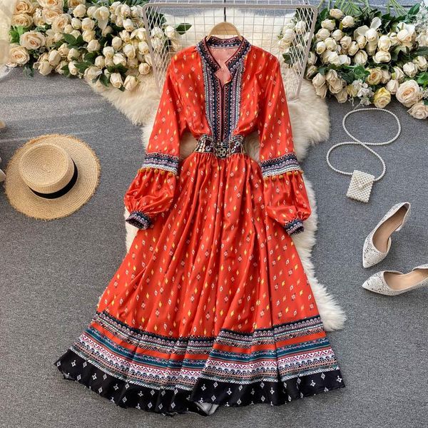 casual dresses spring products 2021 retro vestidos female v-neck lantern sleeves embroidery waist slimming printed holiday midi dress 516, Black;gray
casual dresses spring products 2021 retro vestidos female v-neck lantern sleeves embroidery waist slimming printed holiday midi dress 516, Black;gray