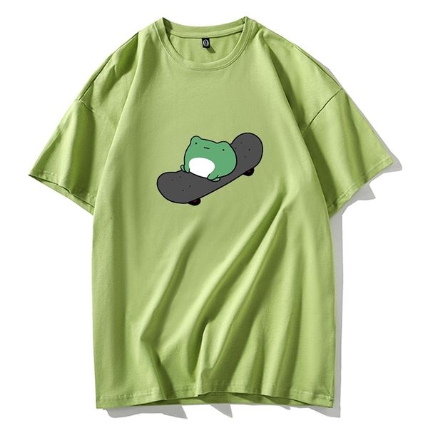 skateboard frog funny cute graphic tee women tshirt green aesthetic oversized t shirt harajuku casual summer streetwear 210708, White
skateboard frog funny cute graphic tee women tshirt green aesthetic oversized t shirt harajuku casual summer streetwear 210708, White