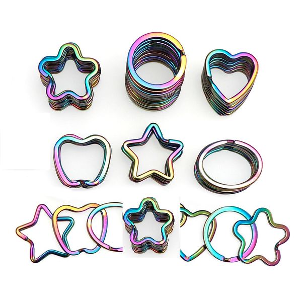 rainbow heart star apple keychains metal key chain ring split rings keyring keyfob holder accessories diy, Slivery;golden
rainbow heart star apple keychains metal key chain ring split rings keyring keyfob holder accessories diy, Slivery;golden