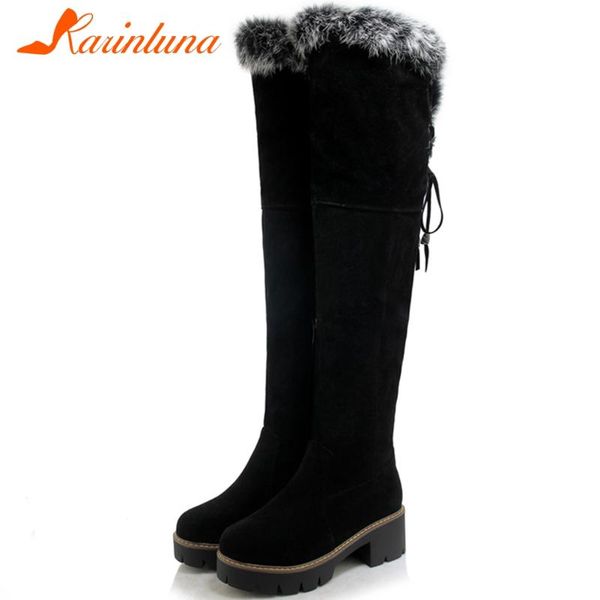 boots karin ladies platform party ol high chunky heels women fashion faux fur non slip over the knee shoes woman, Black
boots karin ladies platform party ol high chunky heels women fashion faux fur non slip over the knee shoes woman, Black