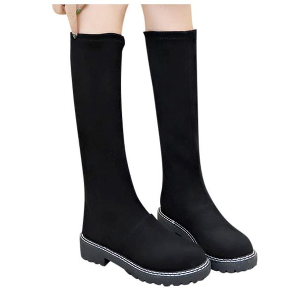 elastic boots women casual round toe thick-soled flat ladies shoes high riding equestrian botas feminina, Black
elastic boots women casual round toe thick-soled flat ladies shoes high riding equestrian botas feminina, Black
