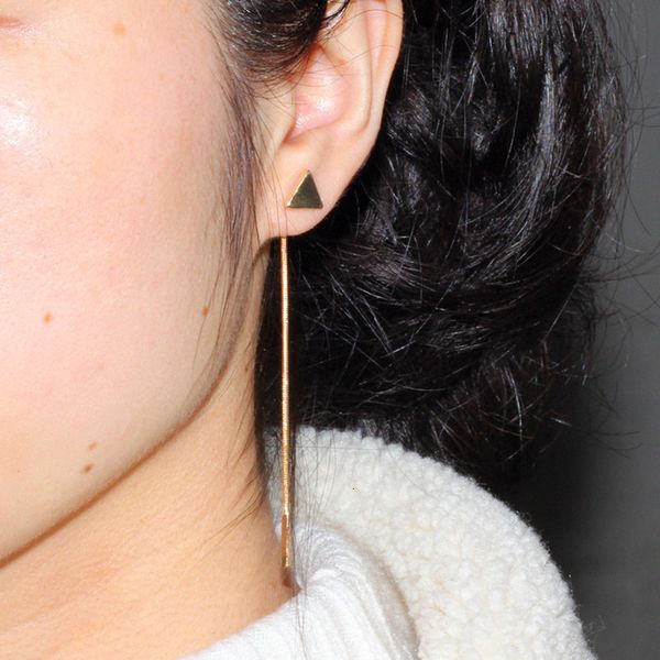 studs earrings japanese and korean personalized long earline simple temperament female tassel jewelry earchain, Golden;silver
studs earrings japanese and korean personalized long earline simple temperament female tassel jewelry earchain, Golden;silver