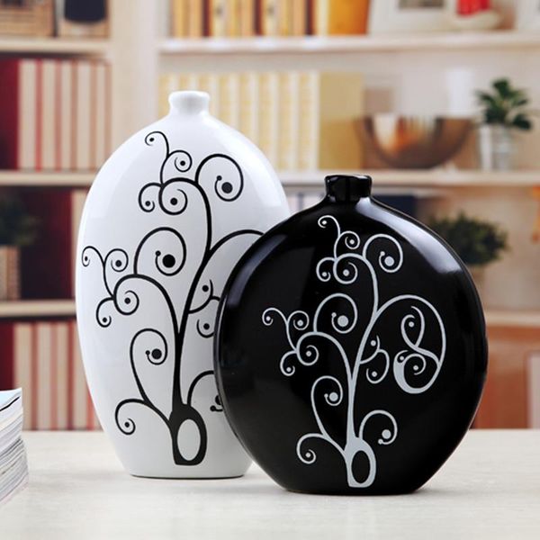 vases ceramics white black flower vase art abstract porcelain ornaments home decor crafts figurines porch room decorations
vases ceramics white black flower vase art abstract porcelain ornaments home decor crafts figurines porch room decorations