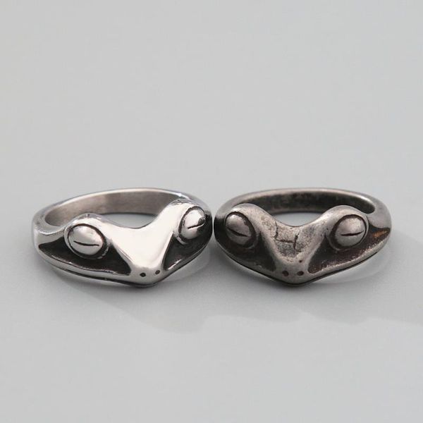 cluster rings korean version simple men women frog ring punk hip hop stainless steel couple fashion jewelry gift wholesale, Golden;silver
cluster rings korean version simple men women frog ring punk hip hop stainless steel couple fashion jewelry gift wholesale, Golden;silver