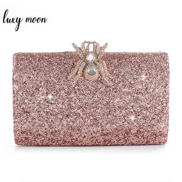 pink purse sequined clutch bag female luxury wedding party pearl chain handbag unique diamond spider lock evening bags zd1267
pink purse sequined clutch bag female luxury wedding party pearl chain handbag unique diamond spider lock evening bags zd1267