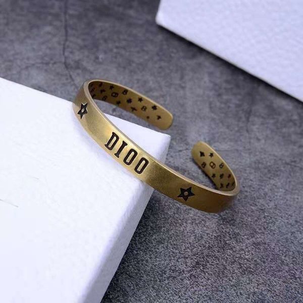75% off outlet online family brass letter open bracelet fashion versatile couple popular net, Black
75% off outlet online family brass letter open bracelet fashion versatile couple popular net, Black