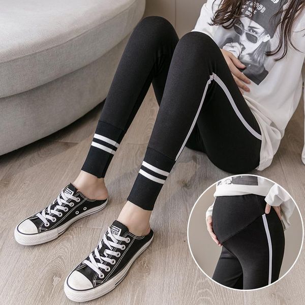 326# maternity pants spring autumn striped elastic waist belly support leggings trousers bottoms, White
326# maternity pants spring autumn striped elastic waist belly support leggings trousers bottoms, White