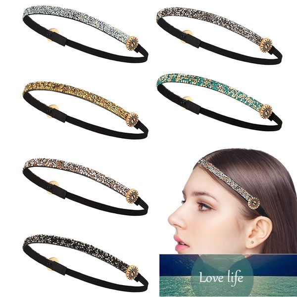 flashing non-slip tight sports simple button resin headband, Silver 
flashing non-slip tight sports simple button resin headband, Silver