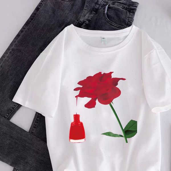 women womens t shirt nails flower funny print hipster costume harajuku tshirt summer tee clothes, White
women womens t shirt nails flower funny print hipster costume harajuku tshirt summer tee clothes, White