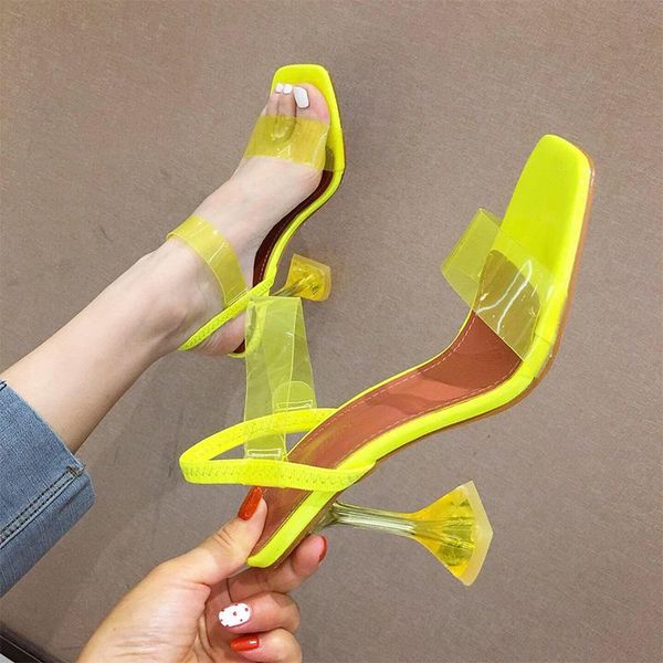 women transparent ankle strap sandals woman square toe slides women's thin heels ladies fashion slippers female shoes summer, Black
women transparent ankle strap sandals woman square toe slides women's thin heels ladies fashion slippers female shoes summer, Black