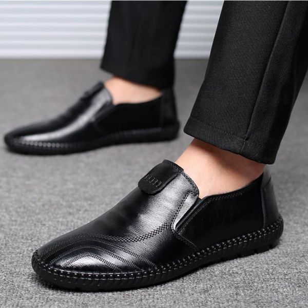 leather shoes men's casual all-match one-foot breathable soft sole dad work comfortable and good-looking dress, Black
leather shoes men's casual all-match one-foot breathable soft sole dad work comfortable and good-looking dress, Black