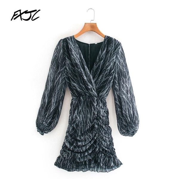 casual dresses women's long sleeve v-neck dress fashion puff animal printed chic waist mini fold decoration female, Black;gray
casual dresses women's long sleeve v-neck dress fashion puff animal printed chic waist mini fold decoration female, Black;gray