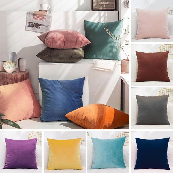cushion/decorative pillow luxury velvet cushion cover pillowcase solid color home decor case office sofa decorative throw pillows 45x45cm
cushion/decorative pillow luxury velvet cushion cover pillowcase solid color home decor case office sofa decorative throw pillows 45x45cm