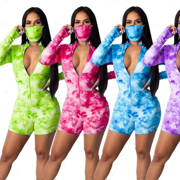 womens jumpsuits zipper v neck tie dye print playsuit women lounge wear long sleeve stacked biker shorts bodycon rompers, Black;white
womens jumpsuits zipper v neck tie dye print playsuit women lounge wear long sleeve stacked biker shorts bodycon rompers, Black;white