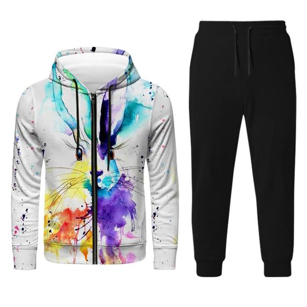 men's tracksuits 3d sweater color painting animal trend digital printing hoodie winter autumn large loose casual couple suit, Gray
men's tracksuits 3d sweater color painting animal trend digital printing hoodie winter autumn large loose casual couple suit, Gray