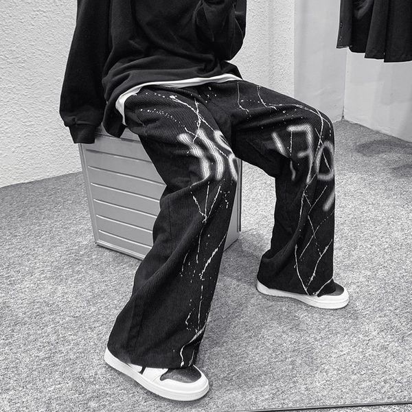 women's pants & capris women harajuku print black corduroy punk streetwear graffiti oversize wide leg trousers for female korean fashio, Black;white
women's pants & capris women harajuku print black corduroy punk streetwear graffiti oversize wide leg trousers for female korean fashio, Black;white
