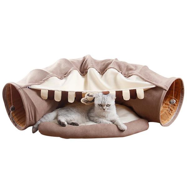 cat beds & furniture foldable tunnel bed with mat collapsible tube kitten cushion passage rolling ground toy pet nest bored toys
cat beds & furniture foldable tunnel bed with mat collapsible tube kitten cushion passage rolling ground toy pet nest bored toys
