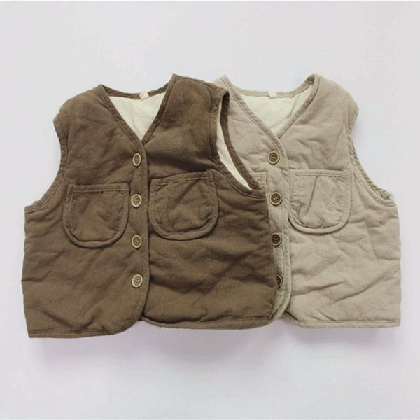 autumn korean style children thicken vests pockets pure color sleeveless coats baby boys cotton-padded waistcoats waistcoat, Camo
autumn korean style children thicken vests pockets pure color sleeveless coats baby boys cotton-padded waistcoats waistcoat, Camo