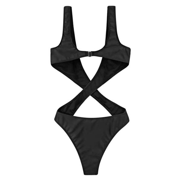 women's swimwear women bodysuit swimsuit, crossover design, deep v-neck, simple style summer clothing, White;black
women's swimwear women bodysuit swimsuit, crossover design, deep v-neck, simple style summer clothing, White;black