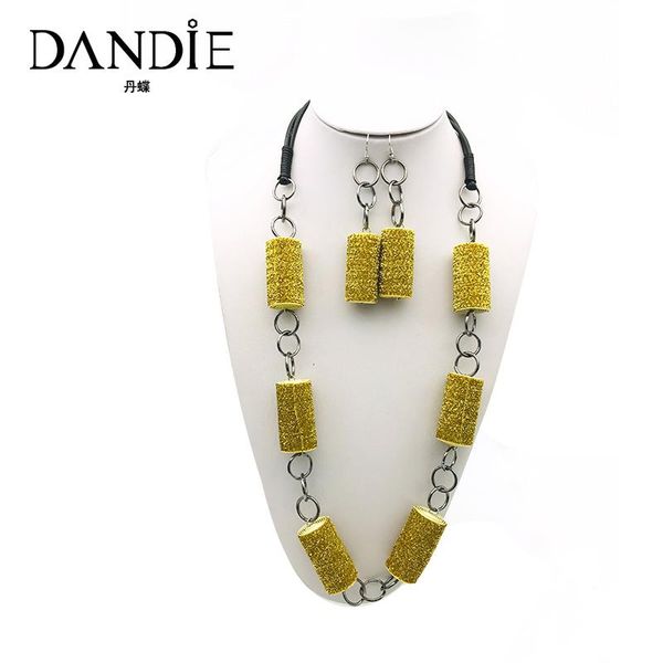 earrings & necklace dandie fashion set chain long metal gold black two sets of party banquet accessories, Silver
earrings & necklace dandie fashion set chain long metal gold black two sets of party banquet accessories, Silver