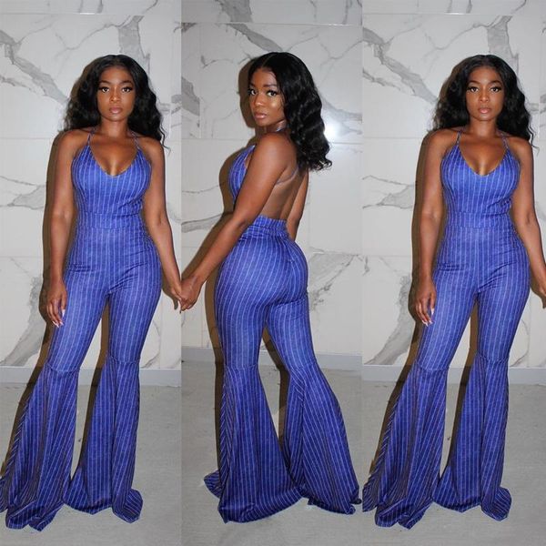 europe and america striped suspenders flared pants jumpsuit overalls bodysuit nightclub ropa de mujer women's clothes jumpsuits & rompe, Black;white
europe and america striped suspenders flared pants jumpsuit overalls bodysuit nightclub ropa de mujer women's clothes jumpsuits & rompe, Black;white
