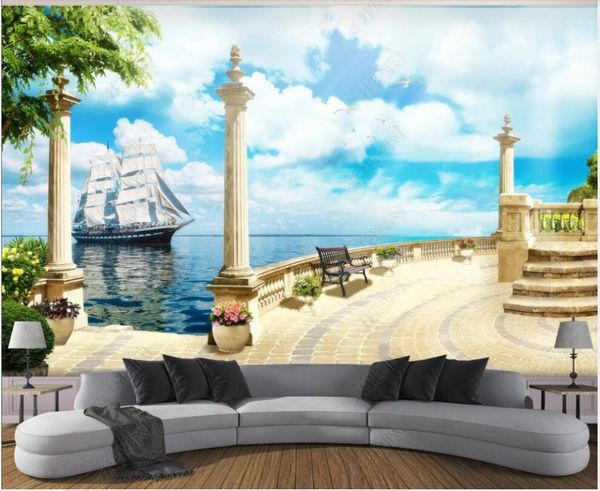 wallpapers custom mural 3d po wallpaper roman column balcony sailing sea view living room for walls in rolls home decor
wallpapers custom mural 3d po wallpaper roman column balcony sailing sea view living room for walls in rolls home decor