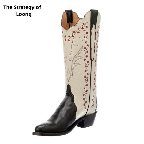 boots spring autumn european america style think high heels embroidery flowers sewing slip-on women knee-high long western, Black
boots spring autumn european america style think high heels embroidery flowers sewing slip-on women knee-high long western, Black