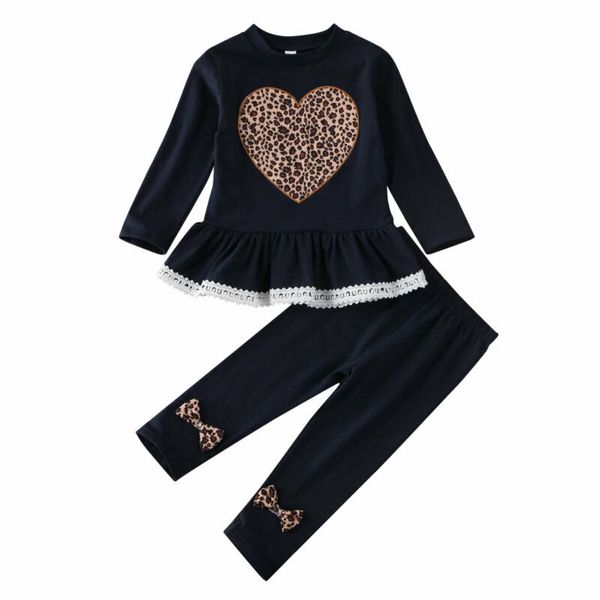 1-6 years baby girls clothes sets leopard print lace long-sleeved dress shirt long trousers pants girls casual outfits, White
1-6 years baby girls clothes sets leopard print lace long-sleeved dress shirt long trousers pants girls casual outfits, White