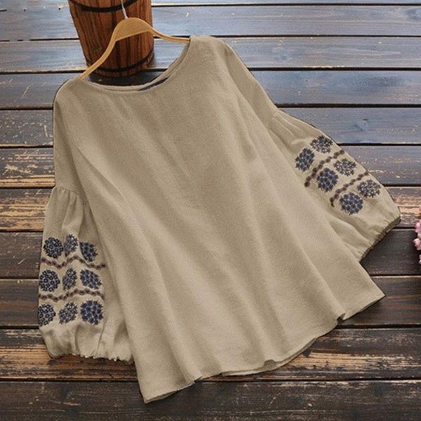 women's blouses & shirts womens summer 2021blouse casual plus size long sleeves printed fashion o-neck loose et chemises, White
women's blouses & shirts womens summer 2021blouse casual plus size long sleeves printed fashion o-neck loose et chemises, White
